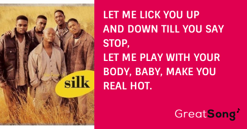 Silk let me lick you up and down